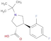 (3S,4R)-1-tert-Butyl-4-(2,4-difluorophenyl)pyrrolidine-3-carboxylic acid