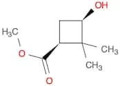 Cyclobutanecarboxylic acid, 3-hydroxy-2,2-dimethyl-, methyl ester, (1S,3R)- (9CI)