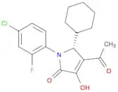 2H-Pyrrol-2-one, 4-acetyl-1-(4-chloro-2-fluorophenyl)-5-cyclohexyl-1,5-dihydro-3-hydroxy-, (5R)-