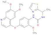 N-[4-[(6,7-Dimethoxy-4-quinolinyl)oxy]-2-methoxyphenyl]-N'-[1-(2-thiazolyl)ethyl]urea