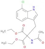 Propanedioic acid, 2-(acetylamino)-2-[(7-chloro-1H-indol-3-yl)methyl]-, 1,3-diethyl ester