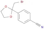4-[2-(Bromomethyl)-1,3-dioxolan-2-yl]benzonitrile