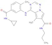 4-((5-(Cyclopropylcarbamoyl)-2-methylphenyl)amino)-5-methyl-N-propylpyrrolo[2,1-f][1,2,4]triazine-…