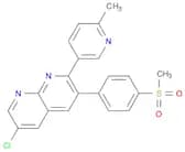 6-Chloro-2-(6-methylpyridin-3-yl)-3-(4-(methylsulfonyl)phenyl)-1,8-naphthyridine