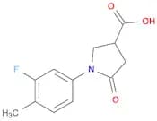 1-(3-Fluoro-4-methylphenyl)-5-oxopyrrolidine-3-carboxylic acid