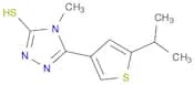 5-(5-Isopropylthien-3-yl)-4-methyl-4H-1,2,4-triazole-3-thiol