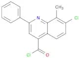 7-Chloro-8-methyl-2-phenylquinoline-4-carbonyl chloride