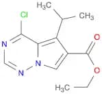 Ethyl 4-chloro-5-isopropylpyrrolo[2,1-f][1,2,4]triazine-6-carboxylate