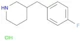 3-(4-Fluoro-benzyl)-piperidine, HCl