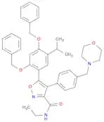 5-(2,4-bis(benzyloxy)-5-isopropylphenyl)-N-ethyl-4-(4-(morpholinomethyl)phenyl)isoxazole-3-carboxa…