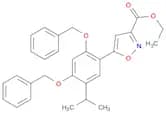 3-Isoxazolecarboxylic acid, 5-[5-(1-Methylethyl)-2,4-bis(phenylMethoxy)phenyl]-, ethyl ester
