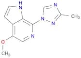 1H-Pyrrolo[2,3-c]pyridine, 4-methoxy-7-(3-methyl-1h-1,2,4-triazol-1-yl)-