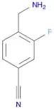 Benzonitrile, 4-(aminomethyl)-3-fluoro- (9CI)