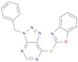 1,3-benzoxazol-2-yl 3-benzyl-3H-[1,2,3]triazolo[4,5-d]pyrimidin-7-yl sulfide
