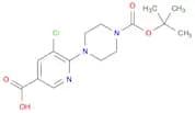 6-(4-(tert-Butoxycarbonyl)piperazin-1-yl)-5-chloronicotinic acid