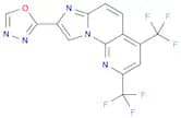 8-(1,3,4-OXADIAZOL-2-YL)-2,4-BIS(TRIFLUOROMETHYL)IMIDAZO[1,2-A][1,8]NAPHTHYRIDINE