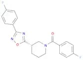 (3S)-3-[3-(4-Fluorophenyl)-1,2,4-oxadiazol-5-yl]-1-[(4-fluorophenyl)carbonyl]piperidine