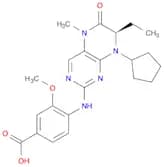 (R)-4-(8-cyclopentyl-7-ethyl-5-methyl-6-oxo-5,6,7,8-tetrahydropteridin-2-ylamino)-3-methoxybenzoic…