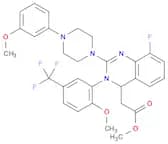 4-Quinazolineacetic acid, 8-fluoro-3,4-dihydro-2-[4-(3-methoxyphenyl)-1-piperazinyl]-3-[2-methoxy-…