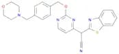 (1,3-Benzothiazol-2-yl)[2-[[4-[(morpholin-4-yl)methyl]benzyl]oxy]pyrimidin-4-yl]acetonitrile