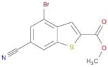 Benzo[b]thiophene-2-carboxylic acid, 4-bromo-6-cyano-, methyl ester