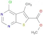 Thieno[2,​3-​d]​pyrimidine-​6-​carboxylic acid, 4-​chloro-​5-​methyl-​, methyl ester
