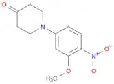 1-(3-methoxy-4-nitrophenyl)piperidin-4-one