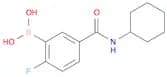 5-(Cyclohexylcarbamoyl)-2-fluorophenylboronic acid