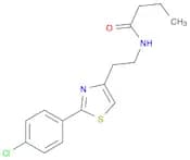 N-(2-(2-(4-Chlorophenyl)thiazol-4-yl)ethyl)butyramide