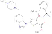 (R)-Methyl 5-(6-((4-Methylpiperazin-1-Yl)Methyl)-1H-Benzo[D]Imidazol-1-Yl)-3-(1-(2-(Trifluoromethy…