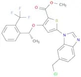 (R)-Methyl 5-(6-(Chloromethyl)-1H-Benzo[D]Imidazol-1-Yl)-3-(1-(2-(Trifluoromethyl)Phenyl)Ethoxy)Th…