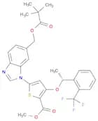 (R)-methyl 5-(6-((pivaloyloxy)methyl)-1H-benzo[d]imidazol-1-yl)-3-(1-(2-(trifluoromethyl)phenyl)et…