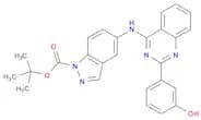 1H-Indazole-1-carboxylic acid, 5-[[2-(3-hydroxyphenyl)-4-quinazolinyl]amino]-, 1,1-dimethylethyl e…