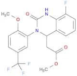 4-Quinazolineacetic acid, 8-fluoro-1,2,3,4-tetrahydro-3-[2-methoxy-5-(trifluoromethyl)phenyl]-2-ox…