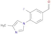 Benzaldehyde, 3-fluoro-4-(4-methyl-1H-imidazol-1-yl)-