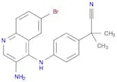 2-(4-((3-Amino-6-bromoquinolin-4-yl)amino)phenyl)-2-methylpropanenitrile