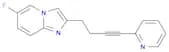 6-Fluoro-2-[4-(2-pyridinyl)-3-butyn-1-yl]imidazo[1,2-a]pyridine