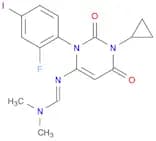 Methanimidamide, N'-[1-cyclopropyl-3-(2-fluoro-4-iodophenyl)-1,2,3,6-tetrahydro-2,6-dioxo-4-pyrimi…