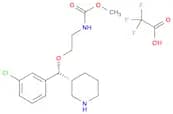 Methyl (2-((R)-(3-chlorophenyl)((R)-piperidin-3-yl)methoxy)ethyl)carbamate 2,2,2-trifluoroacetate