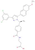 b-Alanine, N-[4-[(1S)-1-[3-(3,5-dichlorophenyl)-5-(6-methoxy-2-naphthalenyl)-1H-pyrazol-1-yl]ethyl…