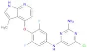 6-CHLORO-N4-[3,5-DIFLUORO-4-[(3-METHYL-1H-PYRROLO[2,3-B]PYRIDIN-4-YL)OXY]PHENYL]-2,4-PYRIMIDINEDIA…