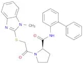 N-[1,1'-Biphenyl]-2-yl-1-[2-[(1-methyl-1H-benzimidazol-2-yl)thio]acetyl-2-pyrrolidinedicarboxamide