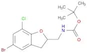 C-(5-bromo-7-chloro-2,3-dihydro-benzofuran-2-yl)-N-BOC-methylamine