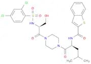 N-((S)-1-(4-((S)-2-(2,4-dichlorophenylsulfonamido)-3-hydroxypropanoyl)piperazin-1-yl)-4-methyl-1-o…