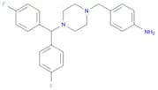 4-(4-[Bis(4-fluorophenyl)methyl]piperazin-1-ylmethyl)phenylamine