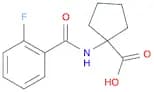 1-(2-Fluorobenzamido)cyclopentanecarboxylic acid