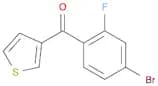 3-(4-Bromo-2-fluorobenzoyl)thiophene
