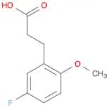 5'-Fluoro-2'-methoxyphenylpropionic acid