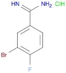 3-Bromo-4-fluoro-benzamidine, HCl