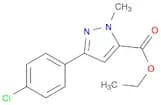 ETHYL 3-(4-CHLOROPHENYL)-1-METHYL-1H-PYRAZOLE-5-CARBOXYLATE